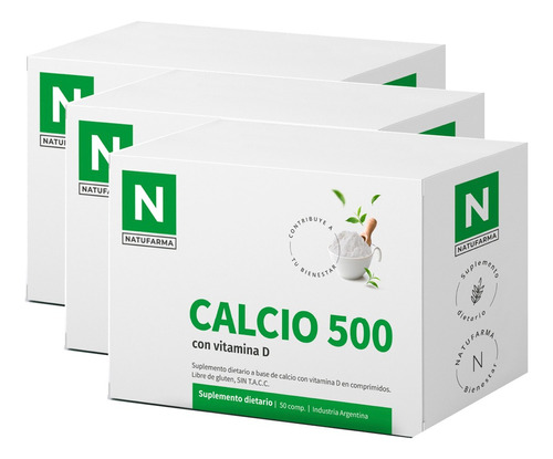 Calcio 500 Natufarma 150 Comp. Con Vitamina D Promo