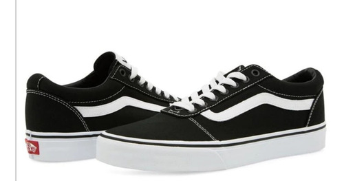 Imagen 3 de 4 de Tenis Vans Old Skool Negro Blanco Df1wx