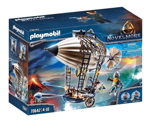 Figura Armable Playmobil Novelmore Zeppelin De Dario 64 Pzas