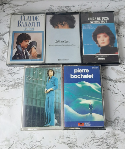 5 Casetes / Cassettes De Audio Ediciones Francesas, Músicos 