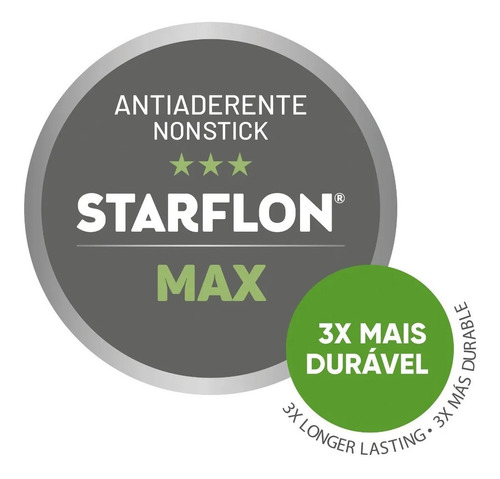 Imagen 4 de 7 de Asadera Tramontina Vermont 22 Cm Teflon Antiadherente