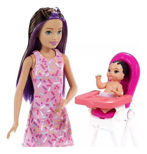 Barbie Skipper Babysistter Set De Cumpleaños Muñeca