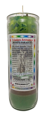 Veladora Esotérica Rompe Saraguey Limpia Contra Todo Daño