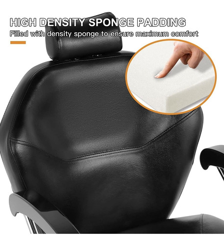 Imagen 6 de 8 de Silla Para Peluqueria / Estilistas / Ajustable / Reclinable