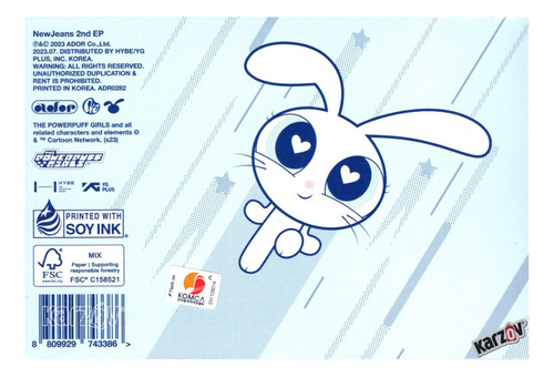 New Jeans Get Up The Powerpuff Girls Komca Box Version B Cd