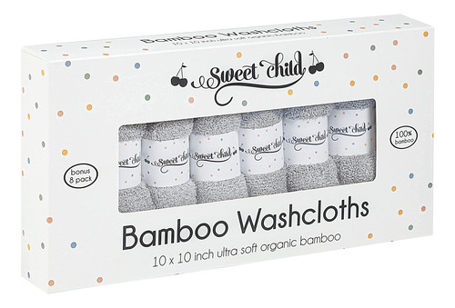 Juego De 8 Paños De Baño De Bambú Para Bebé Sweet Child Baby