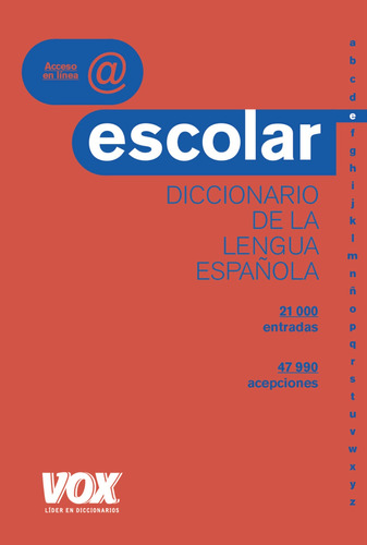 Libro Diccionario Escolar De La Lengua Española De Vox Edito
