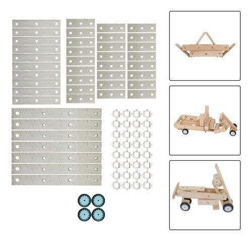 Conjunto De Bloques De Construcción De Madera, Tableros De