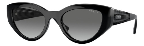 Gafas De Sol Vogue Sol Vo5566 M, Color Negro Con Marco De Otros Estandar - Vo5566