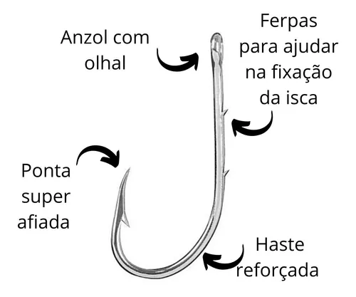 Kit Empate Com Anzol 11/0 200lbs 10un Piraíba/pirarara/jau - R$ 229,9