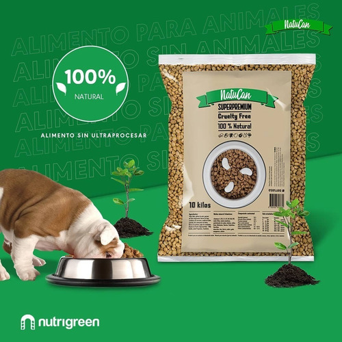 Imagen 8 de 9 de Alimento Balanceado Vegano Super Premium Perros Natucan 20kg