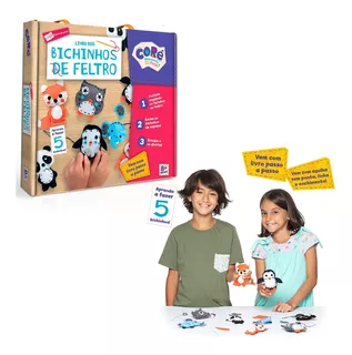 Livro Dos Bichinhos De Feltro Arte Criança Lã Artesanato Infantil Toyster Coré Coleção Fazendo Arte