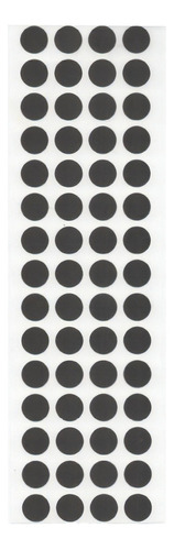Etiqueta Bolinha Colorida 13mm - Cartela Com 1000 Etiquetas Cor Preto