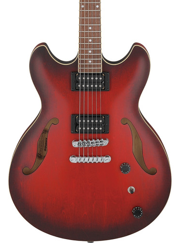 Ibanez As53-srf Guitarra Eléctrica Rojo Sunburst Hollow Body Color Transparent red flat Material del diapasón Nogal Orientación de la mano Diestro