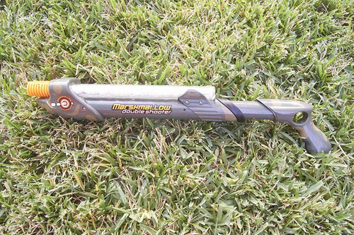 Camo Double Barrel Marshmallow Tirador