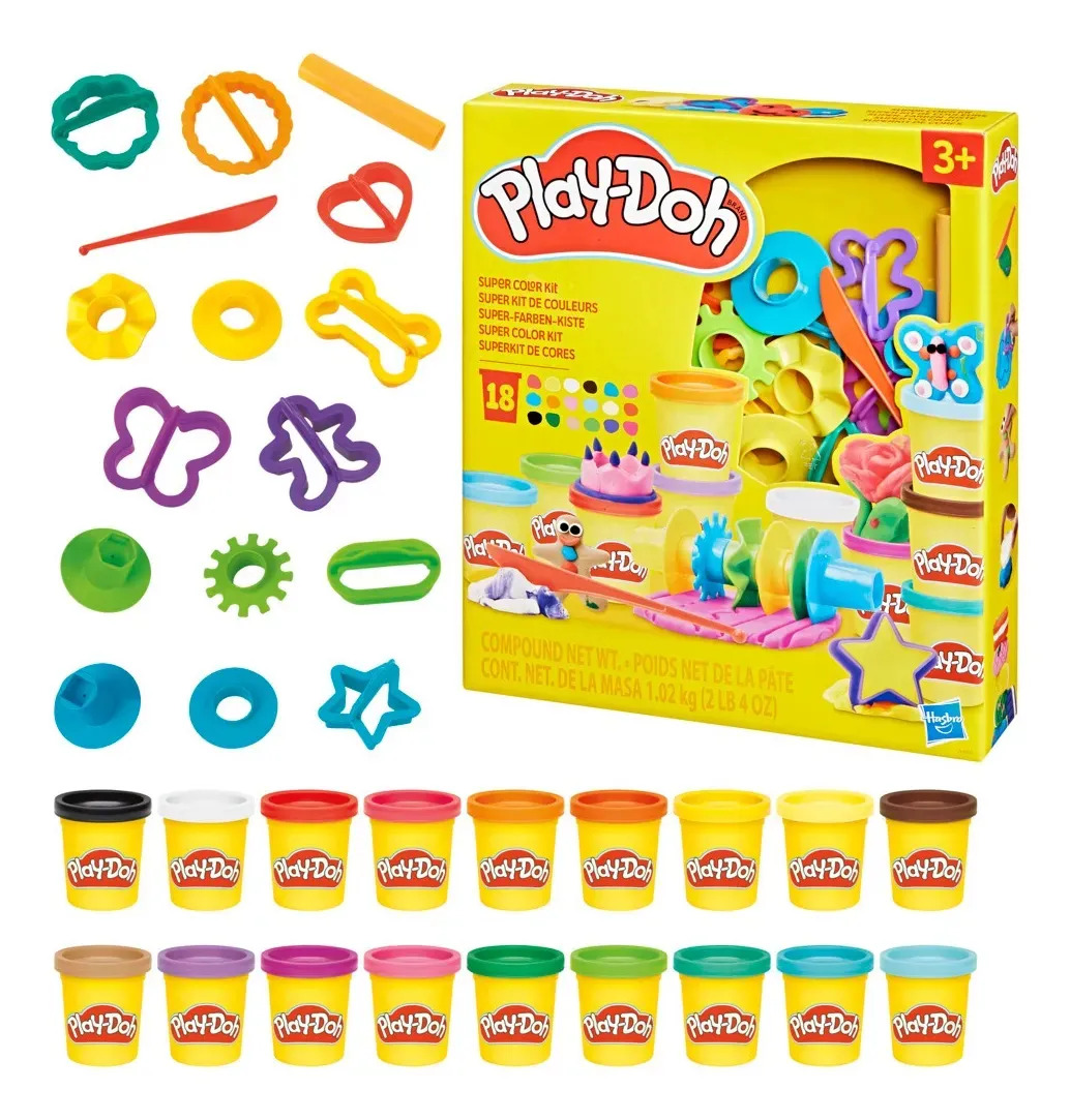 Set de Masa Moldeable Play-Doh Super Color Kit