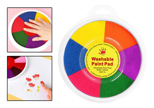 Imagen 5 de 12 de Sellos De Almohadilla De Tinta Para Manualidades 7 Colores
