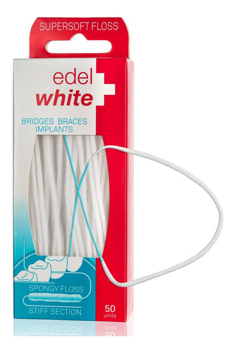 Fio Dental Super Soft Floss 1 Caixa com 50 unidades - Edel White