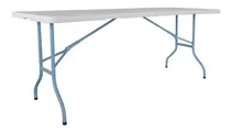 Comprar Mesa Plegable 150 Jardin Plastica Valija Camping Playa Picni Color Blanco