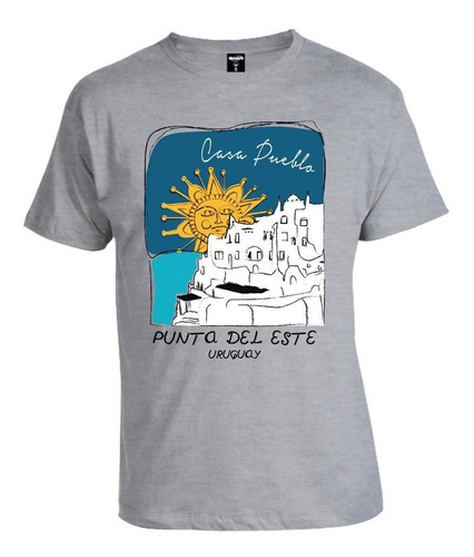 Camiseta Estampada Casa Pueblo Unisex Turismo Pde Disershop