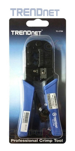 Crimping Profesional Trendnet Tc-ct68 Cortar Pelar Rj11 Rj45