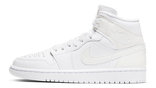 Zapatillas Jordan 1 Mid Ivory White (women's) Bq6472_112   