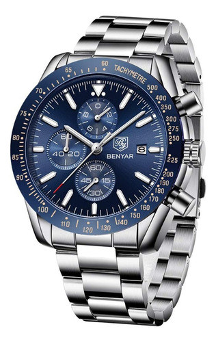 Reloj Benyar De Acero Inoxidable, 2 Años De Garantía