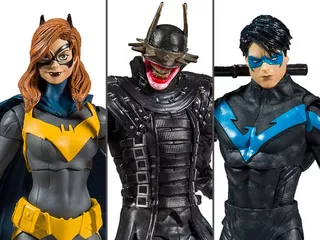 Batgirl Nightwing Batman Mcfarlane Baf Batmobile Set Of 3