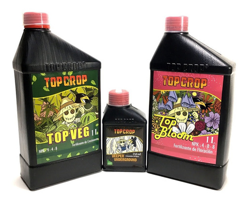 Combo Top Crop Deeper Underground 250ml + Veg Y Bloom 1 Lt