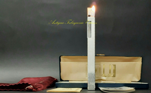 Encendedor Dunhill Tallboy Rollagas - Hecho En Suiza En 1972 (Usado)