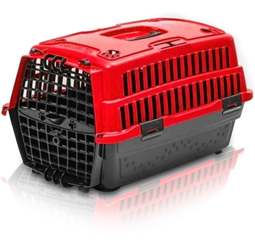 Caixa De Transporte Pet Love Travel Nº3 Vermelho Pet Injet