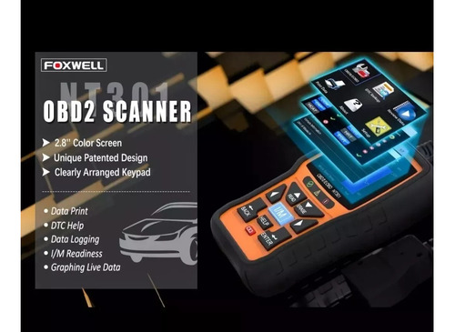Scanner Automotivo Foxwell Nt301 Obd2 Leitor De Falhas Carro