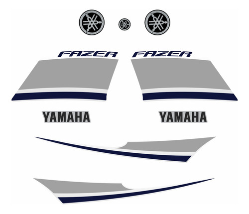Kit Adesivo Completo Yamaha Fazer 250 Ys 2014 Emblemas 