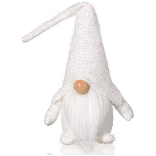 Gnomo De Navidad Blanco De Nieve Hecho Mano De Suecia, ...
