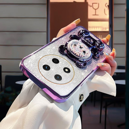 Funda Para Honor Magic 7 Lite 5g Oso Cuentas Polvo Flash