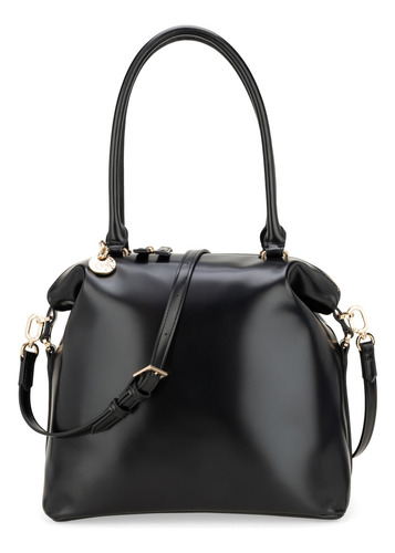 Bolsa Satchel Cloe Afanil Mediano Color Negro