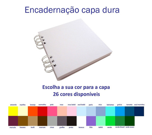 Imagem 5 de 6 de Álbum Scrapbook 16 X 16 Cm 50 Páginas Com Cor Fotos Fuji
