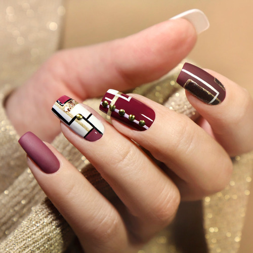 500 Puntas De Uñas Artificiales Acrílicas, 10 Tamaños De Uña