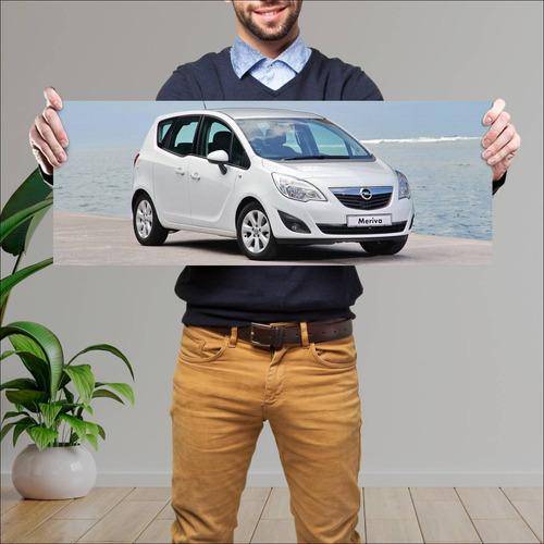 Cuadro 30x80cm Auto 2012 Opel Meriva Za Auto 560