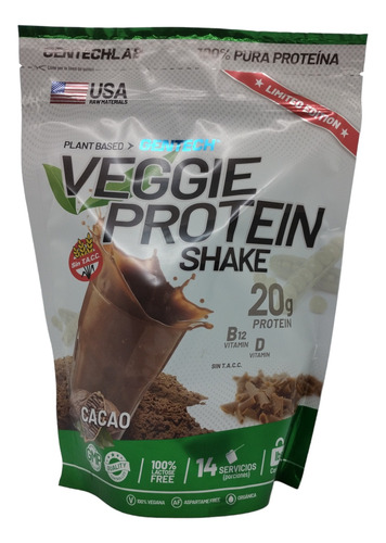 Veggie Protein Shake X500gr Gentech S/ Tacc