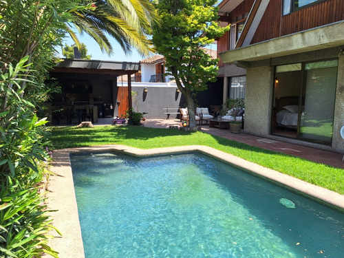 Gran Casa Con Piscina Jardín, Cerca De  Padre Hurtado Y Metr