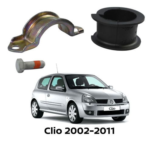 Abrazadera Y Goma Caja Direccion Hid Clio 2007 Original