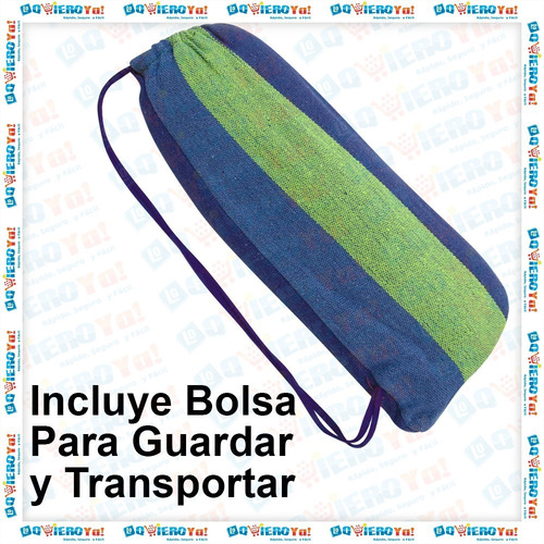 Imagen 4 de 9 de Hamaca Paraguaya Premium C/ Madera 220cm X 150cm + Bolso