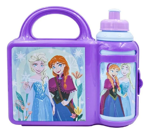 Lonchera De Plastico Con Botella Disney Frozen Box Lunch