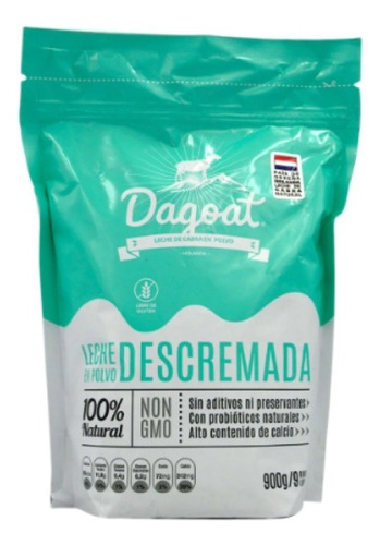 Leche De Cabra En Polvo Descremada 900gr Dagoat