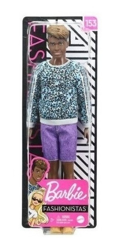 Imagem 6 de 7 de Ken Negro Fashionistas 153 Cabelo Dreadloks Ms