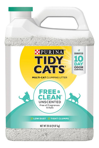 Tidy Cats Arena Para Gatos Sin Perfume 9.07kg 