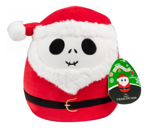 Squishmallows Jack Skellington Sandy Claws De 8 Pu. Color Rojo