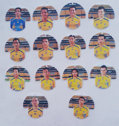 Colección Tazos De Fútbol Club Tigres De Barcel