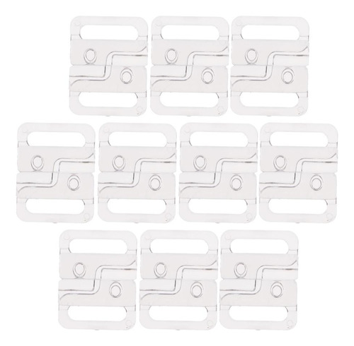 20 Sets Craft Plastic Clear Tape Cierre De Cierre Gancho Y